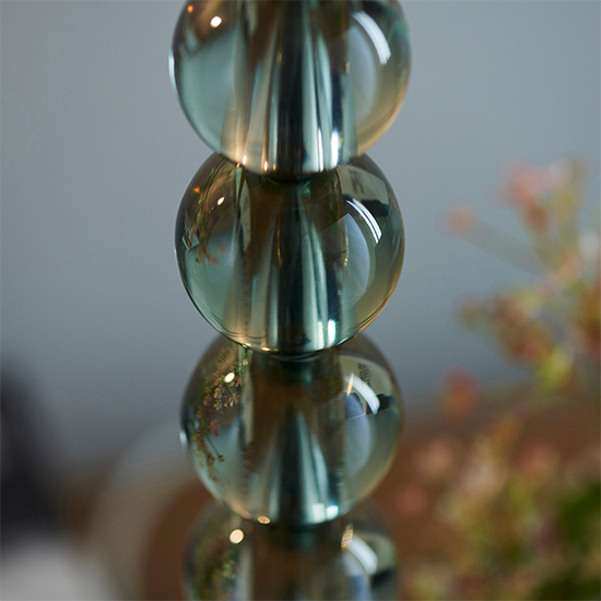 Alcoy Grey Shade Table Lamp With Grey Green Crystal Base_4