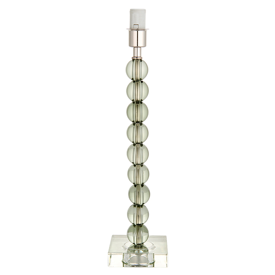 Alcoy Grey Shade Table Lamp With Grey Green Crystal Base_7