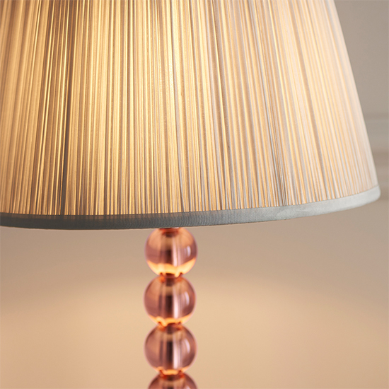Alcoy Silver Shade Table Lamp With Blush Tinted Crystal Base_2