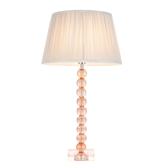 Alcoy Silver Shade Table Lamp With Blush Tinted Crystal Base_5