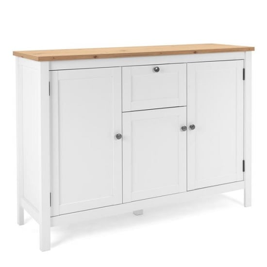 Photo of Alder wooden sideboard small in artisan oak and white