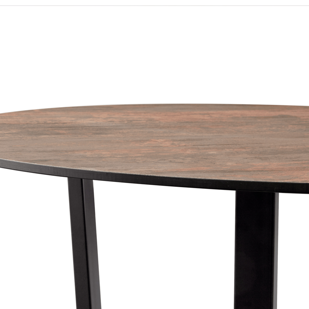 Aldgate Large Wooden Dining Table In Vintage Copper