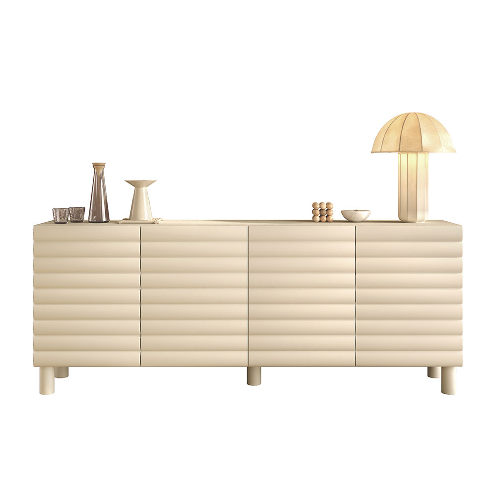Aldria Wooden Sideboard with 4 Doors in Talco
