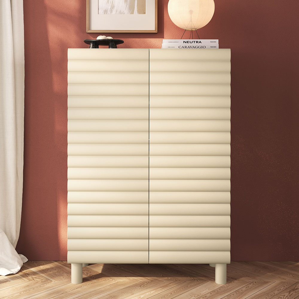 Aldria Wooden Storage Cabinet with 2 Doors in Talco