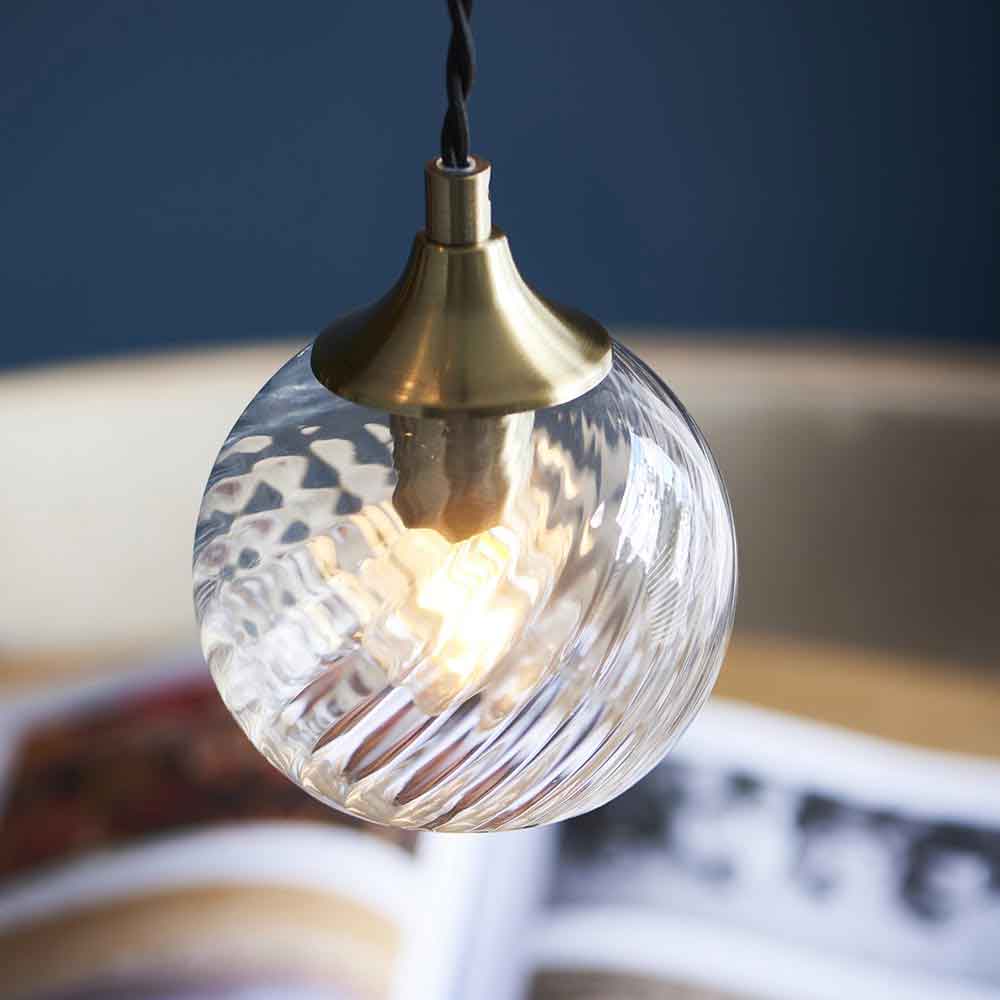 Alessa Metal 5 Ceiling Cascade Pendant Light in Antique Brass