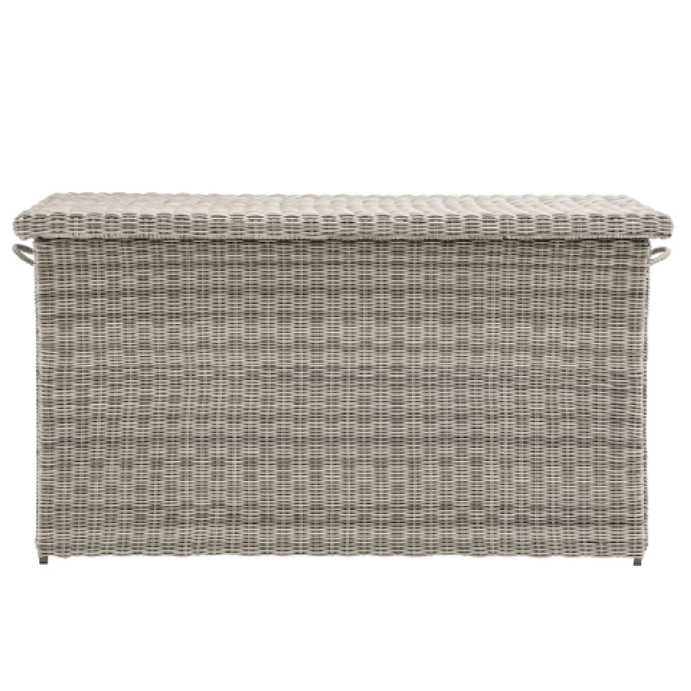 Alesund Outdoor Rattan Storage Box In Grey