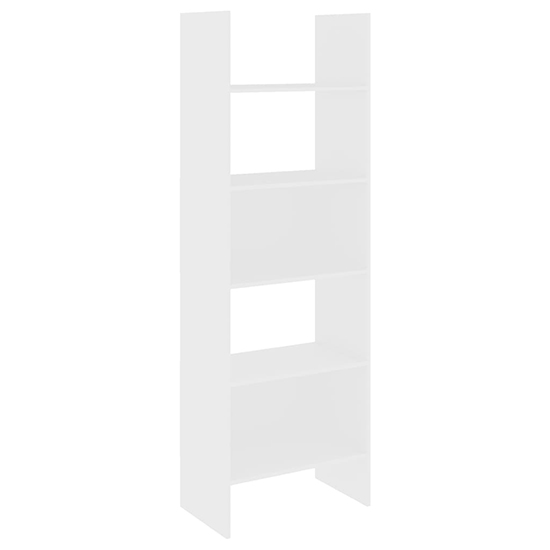 Alev Wooden Bookcase With 5 Shelves In White Furniture in Fashion