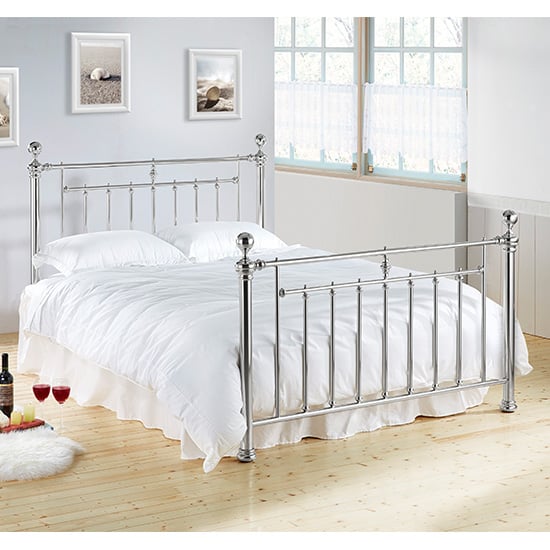 Read more about Alexander metal double bed in chrome