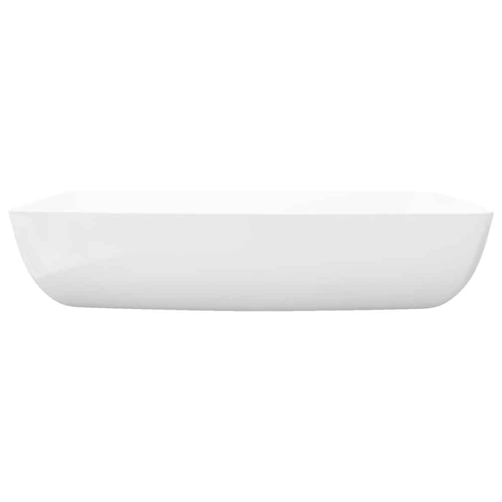 Alexandria Rectnagular Countertop Basin Without Waste 710mm Wide 1TH - White