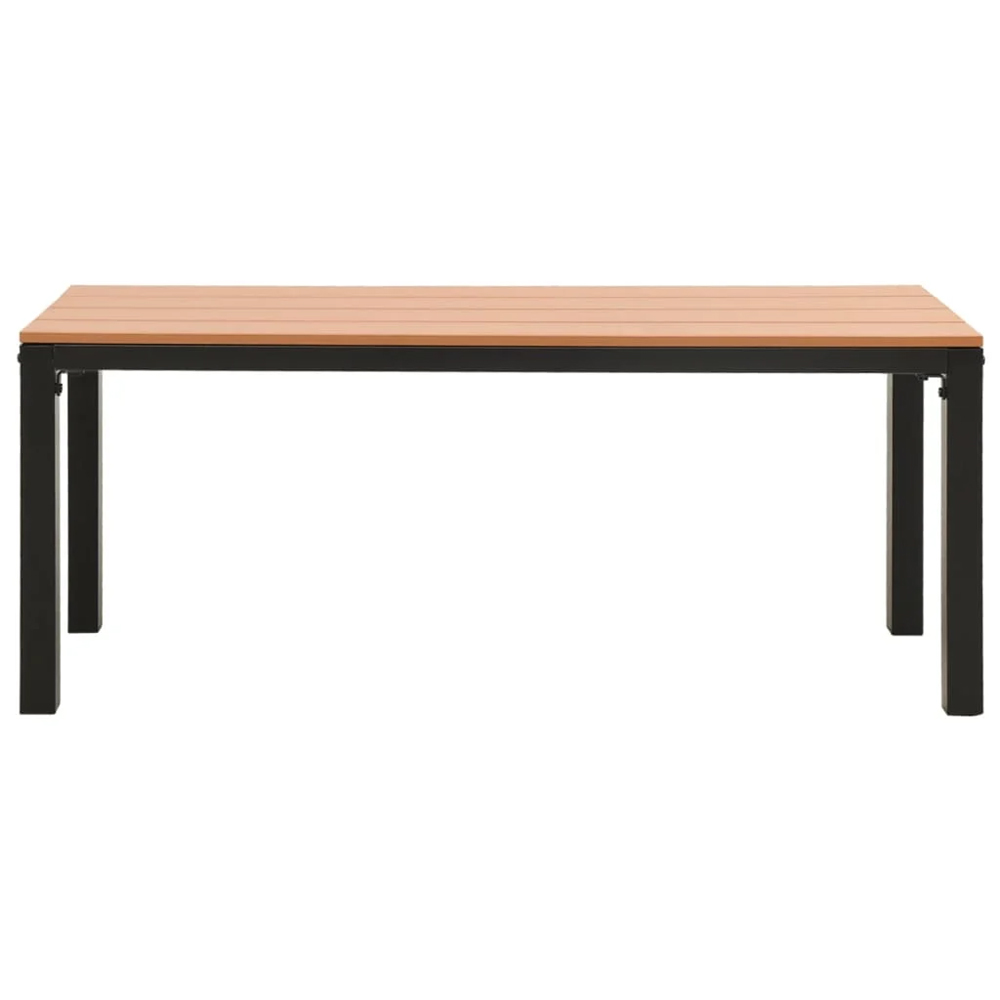 Alfresco Outdoor Metal Garden Bench in Brown