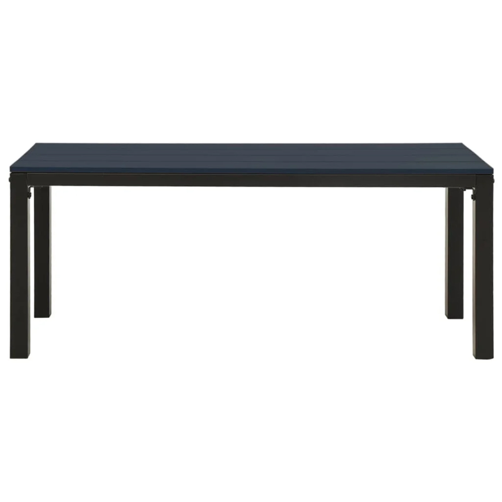 Alfresco Outdoor Metal Garden Bench in Black