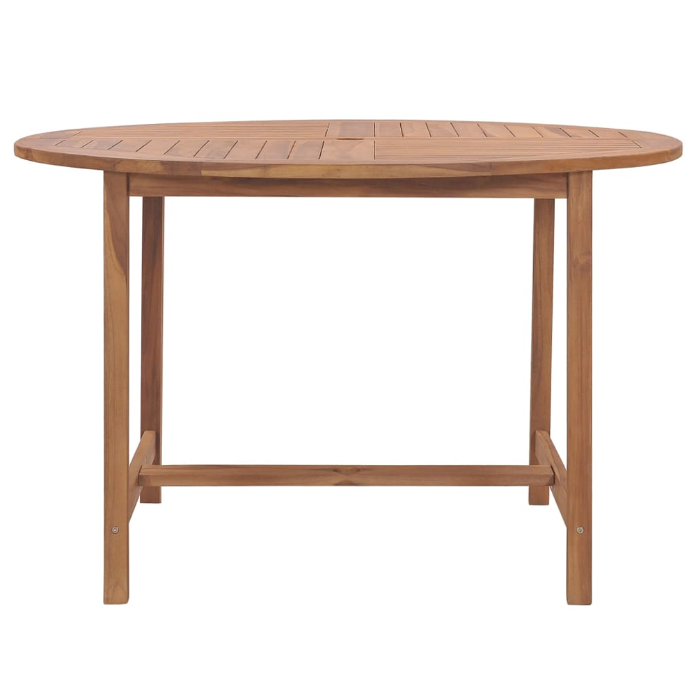 Alfresco Outdoor Round Solid Wood Dining Table in Teak