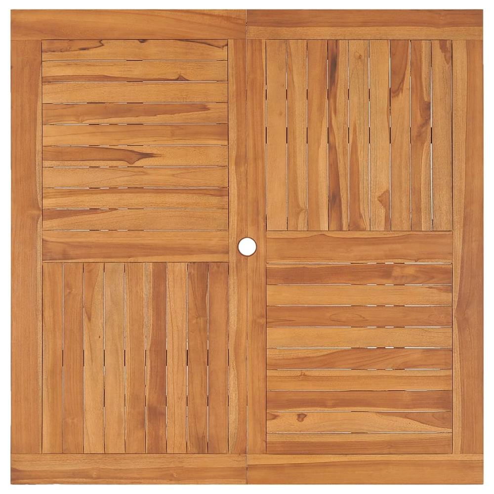 Alfresco Outdoor Square Solid Wood Dining Table in Teak