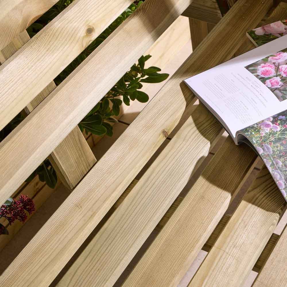 Alfresco Wooden Garden Arbour in Natural Timber