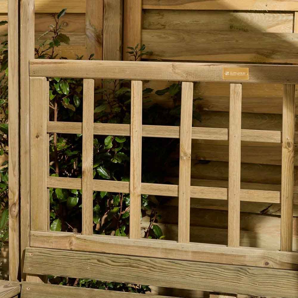 Alfresco Wooden Garden Arbour in Natural Timber