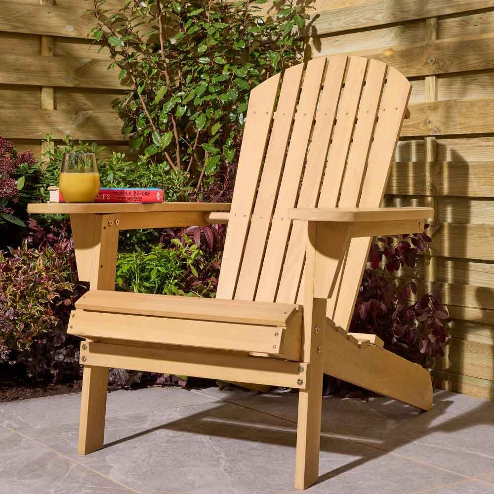 Alfresco Wooden Outdoor Armchair in Natural