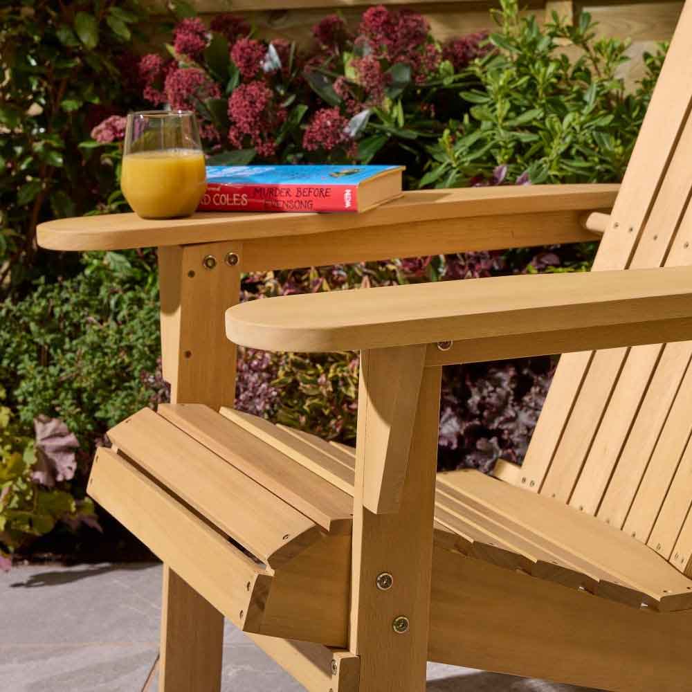 Alfresco Wooden Outdoor Armchair in Natural