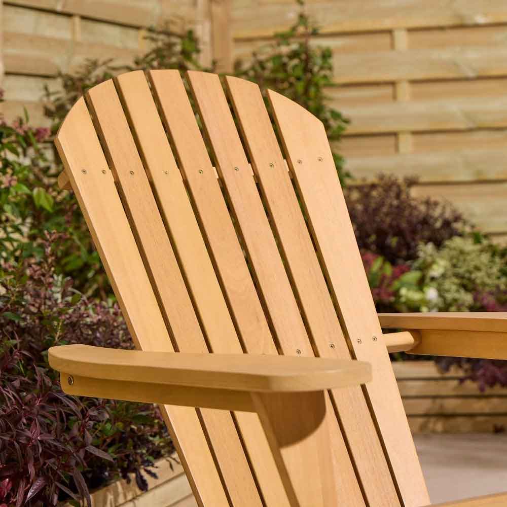 Alfresco Wooden Outdoor Folding Armchair in Natural