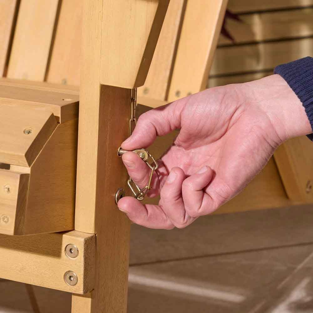 Alfresco Wooden Outdoor Folding Armchair in Natural