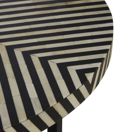Algieba Round Wooden Coffee Table In Monochromatic Effect