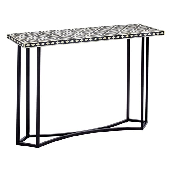 Product photograph of Algieba Sheesham Wooden Console Table With Metal Base from Furniture in Fashion