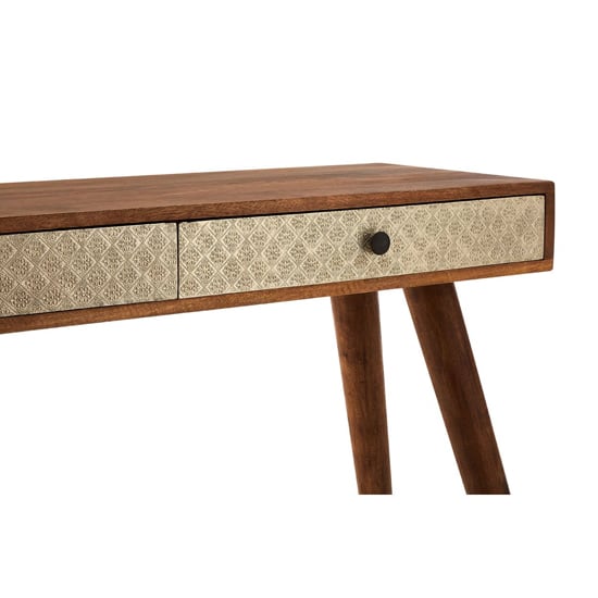 Algieba Wooden 2 Drawer Console table In Natural_2