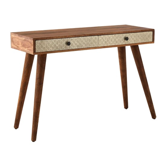 Algieba Wooden 2 Drawer Console table In Natural