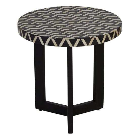 Read more about Algieba wooden side table in monochromatic effect