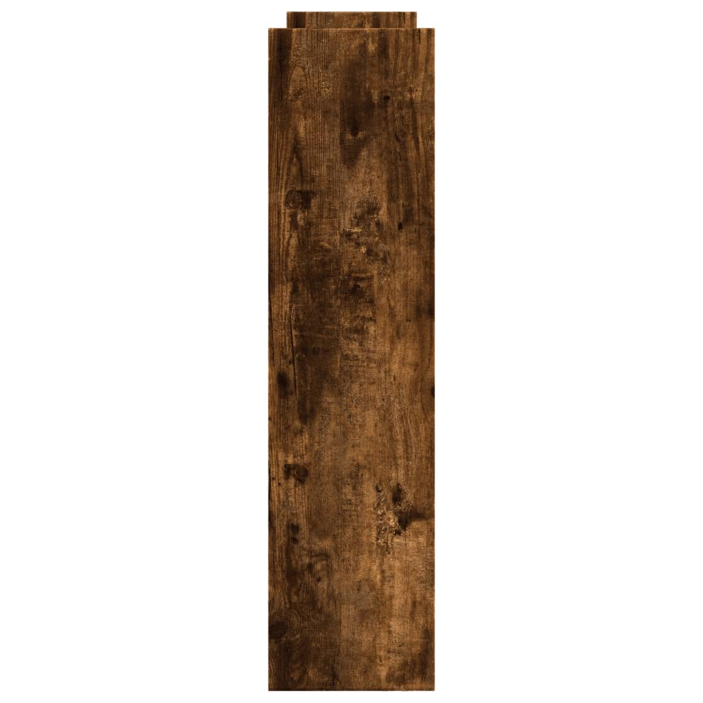 Algona Wooden Kitchen Trolley With 4 Shelves In Smoked Oak