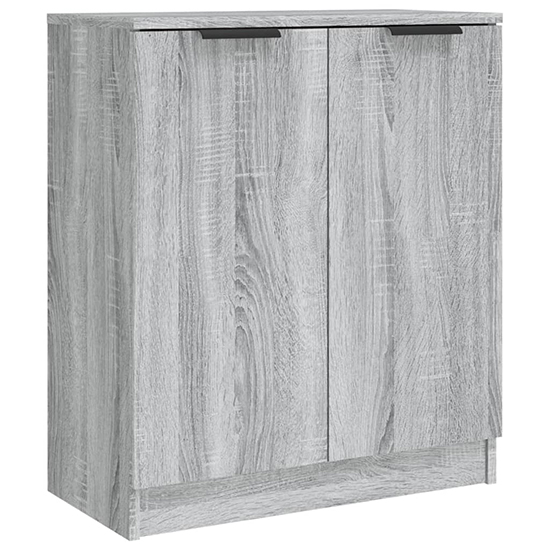 Algot Sideboard With 4 Doors 3 Drawers In Grey Sonoma Oak