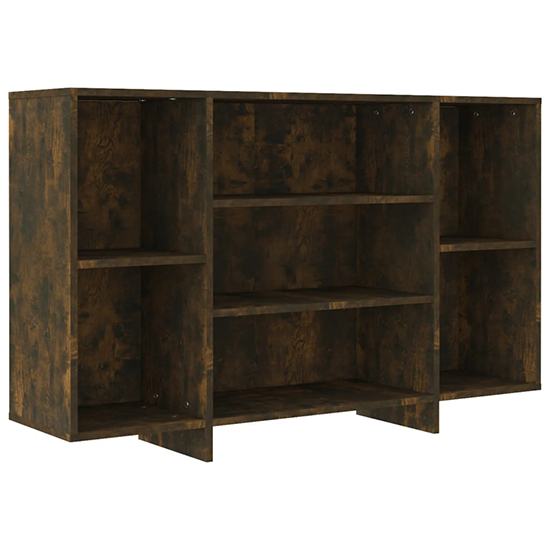 Algot Wooden Shelving Unit With 4 Shelves In Smoked Oak