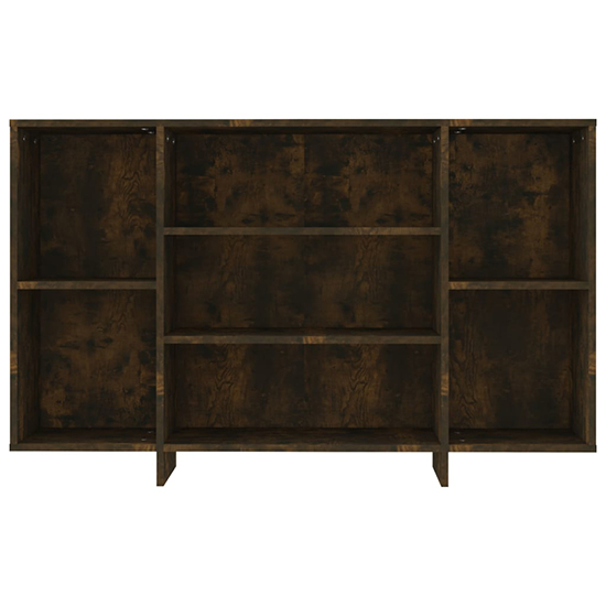 Algot Wooden Shelving Unit With 4 Shelves In Smoked Oak