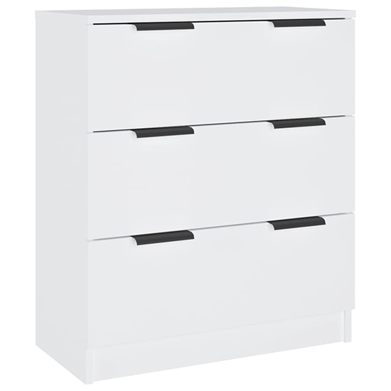 Algot Wooden Sideboard With 4 Doors 3 Drawers In White