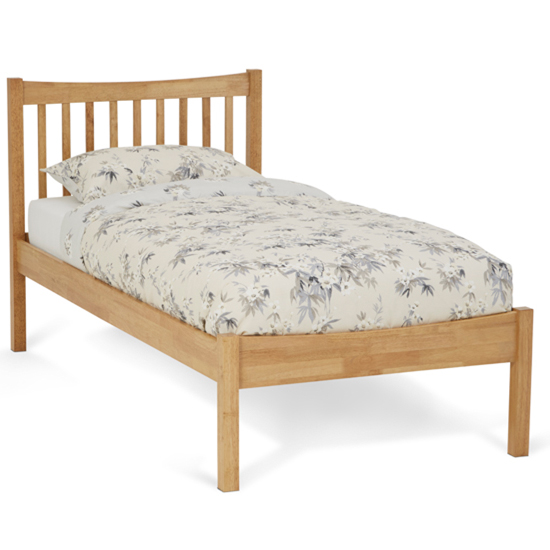 Alice Hevea Wooden Single Bed In Honey Oak