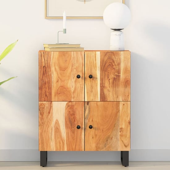 Product photograph of Alina Acacia Solid Wood Sideboard With 4 Doors In Brown from Furniture in Fashion