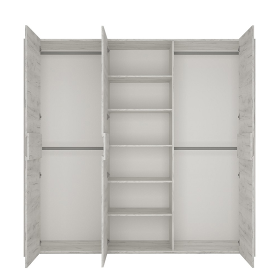 Alink Wooden Wardrobe With 3 Doors In White