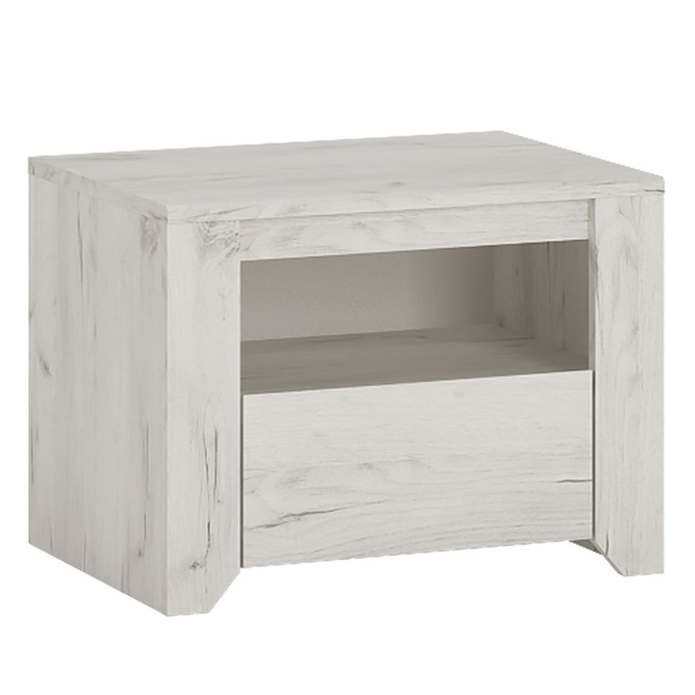 Alink Wooden Furniture Set With 2 Doors Wardrobe In white Oak