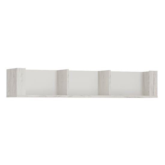 Alink Wooden Large Wall Shelf In White