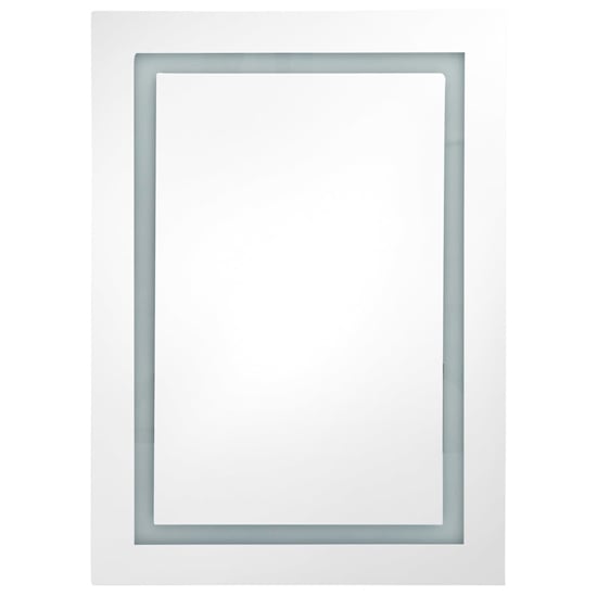 Aliso Bathroom Mirrored Cabinet In Grey With LED