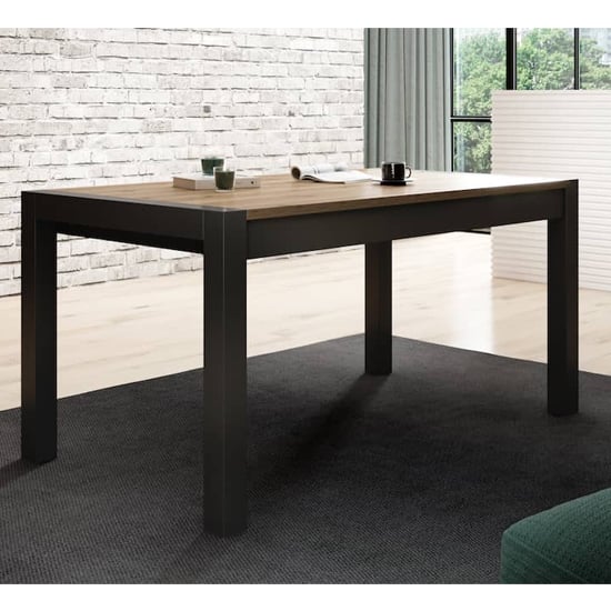Product photograph of Aliso Extending Wooden Dining Table In Taurus Oak from Furniture in Fashion