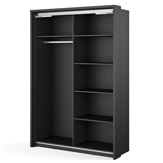 Aliso Large Wardrobe With 2 Sliding Doors In Wenge Mali Furniture in