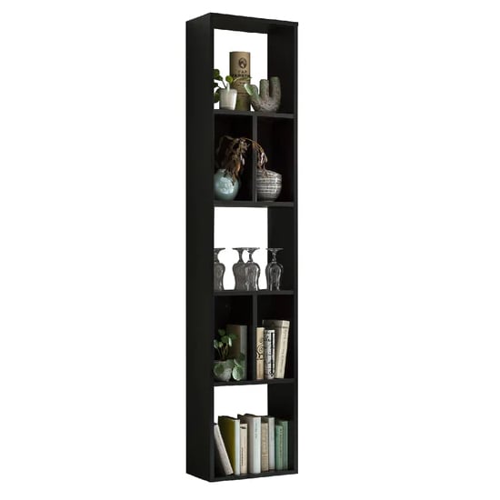 Product photograph of Aliso Wooden Bookcase In Matt Black from Furniture in Fashion
