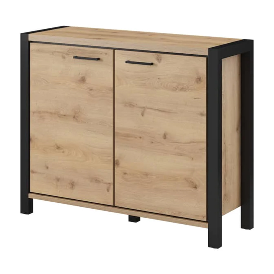 Aliso Wooden Sideboard With 2 Doors In Taurus Oak
