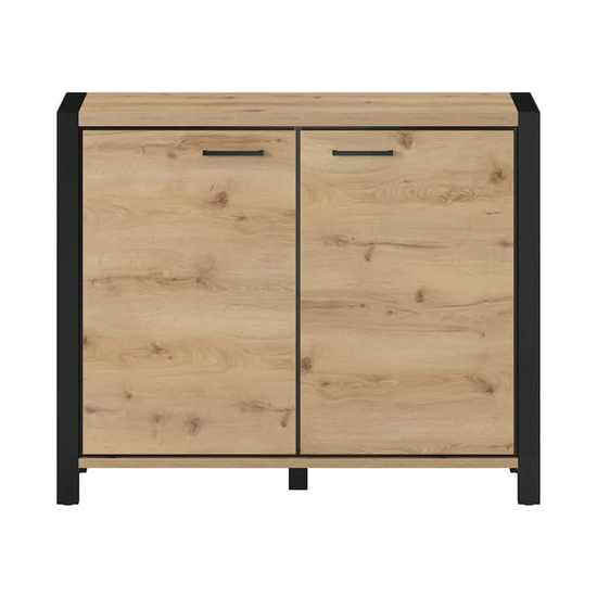 Aliso Wooden Sideboard With 2 Doors In Taurus Oak