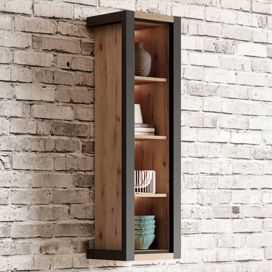 Read more about Aliso wooden wall shelf in taurus oak