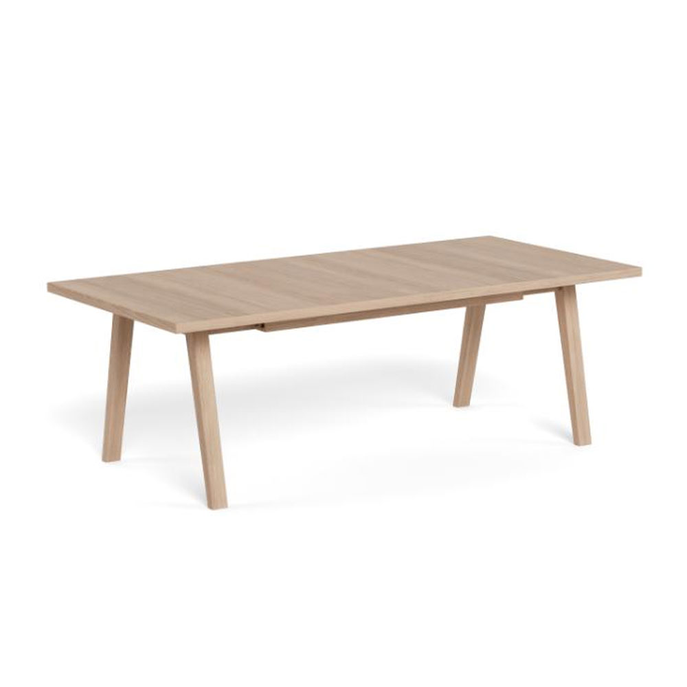 Alisto Small Rectangular Wooden Dining Table in White Oak