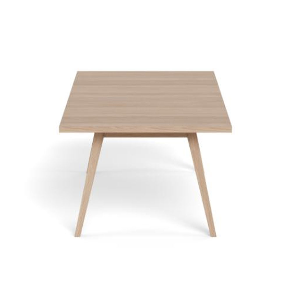 Alisto Small Rectangular Wooden Dining Table in White Oak