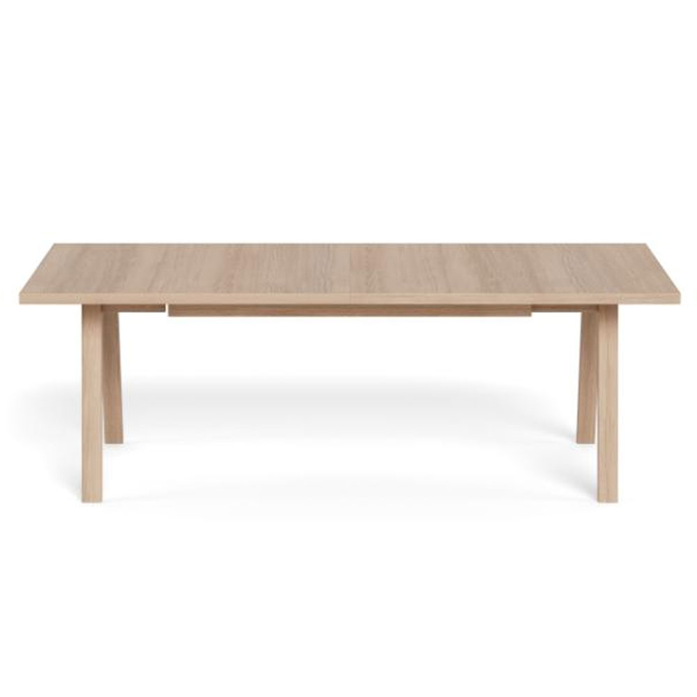 Alisto Small Rectangular Wooden Dining Table in White Oak
