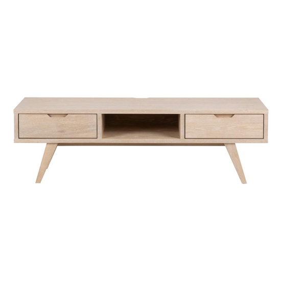 Alisto Wooden 2 Drawers TV Stand In Oak White_2