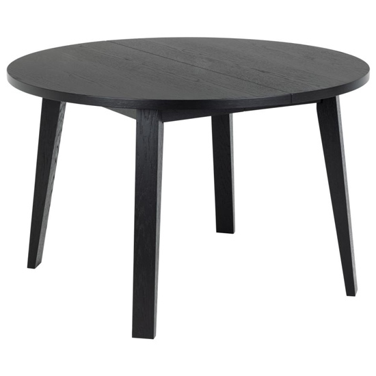 Product photograph of Alisto Wooden Dining Table Round In Matt Black from Furniture in Fashion